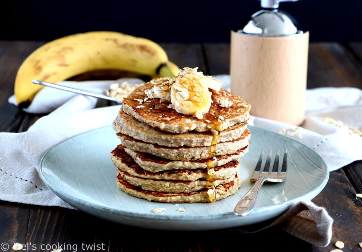 Pancakes banane-avoine